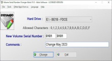 Volume Serial Number Changer
